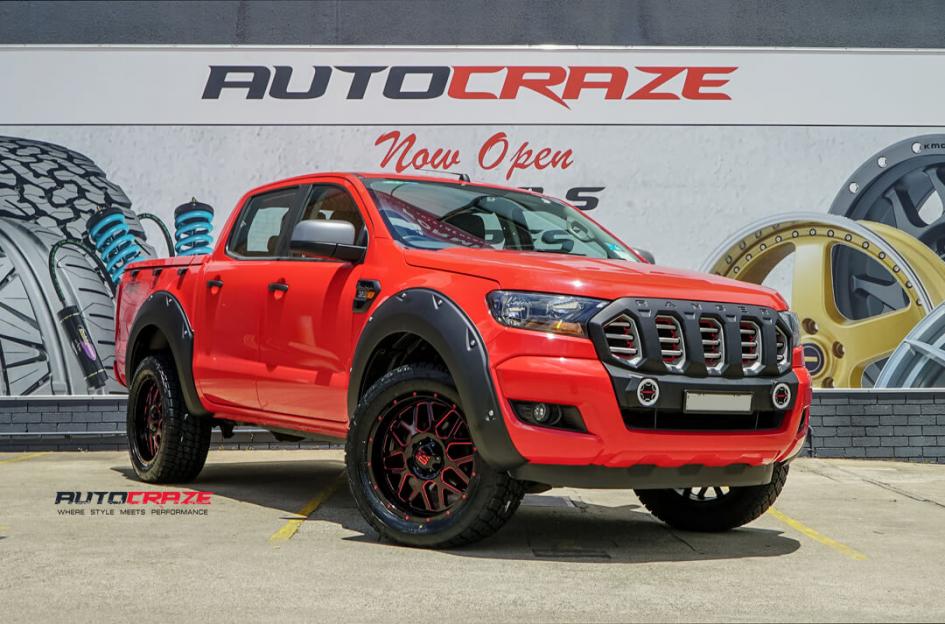 FORD RANGER GRENADE XD SATIN BLACK WITH RED MILLED